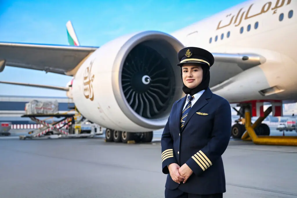 Emirates vrouwelijke captain