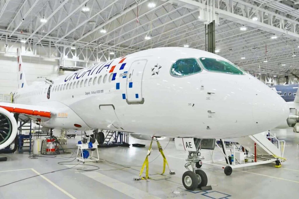 A220-300 Croatia Airlines.